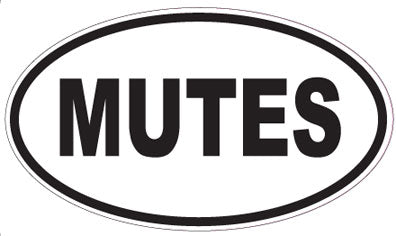 MUTES - Oval Magnet