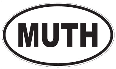 MUTH - Oval Sticker