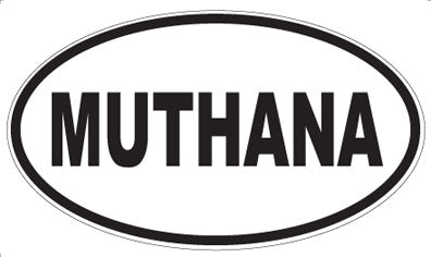 MUTHANA - Oval Sticker