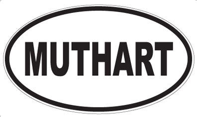 MUTHART - Oval Sticker