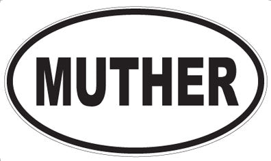 MUTHER - Oval Sticker