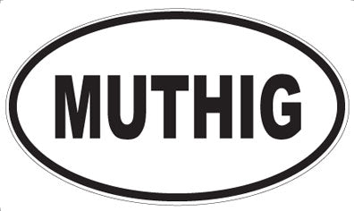 MUTHIG - Oval Sticker