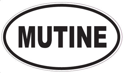 MUTINE - Oval Sticker