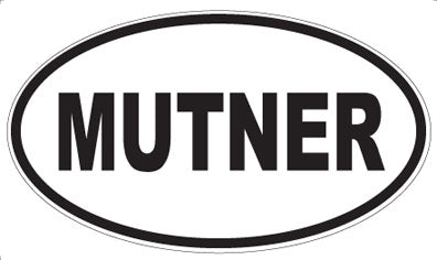 MUTNER - Oval Sticker
