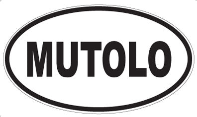 MUTOLO - Oval Sticker