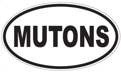 MUTONS - Oval Sticker
