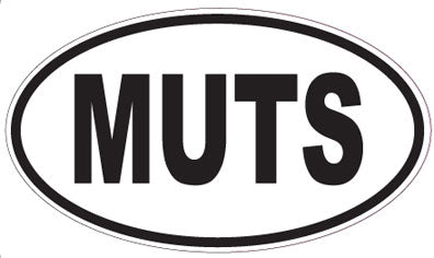 MUTS - Oval Sticker