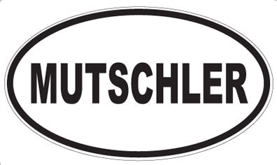MUTSCHLER - Oval Sticker