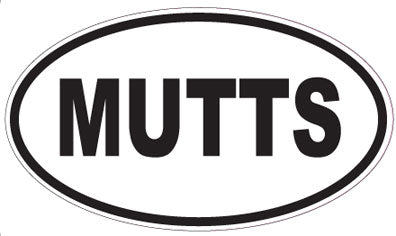 MUTTS - Oval Magnet