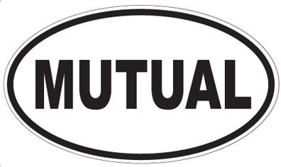 MUTUAL - Oval Sticker