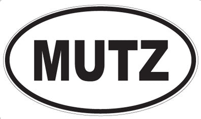 MUTZ - Oval Sticker