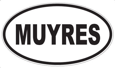 MUYRES - Oval Sticker