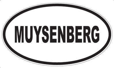 MUYSENBERG - Oval Sticker