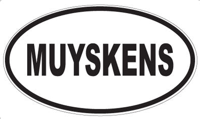 MUYSKENS - Oval Sticker