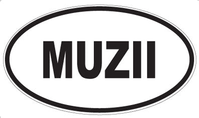 MUZII - Oval Sticker