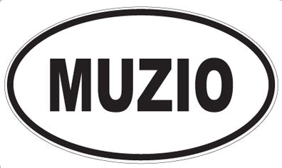 MUZIO - Oval Sticker