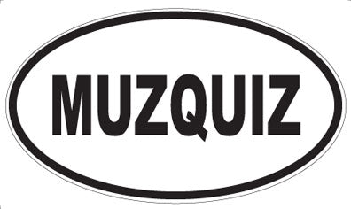 MUZQUIZ - Oval Sticker