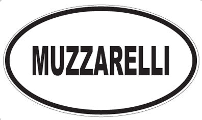 MUZZARELLI - Oval Sticker