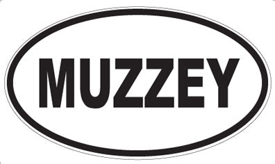 MUZZEY - Oval Sticker
