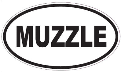 MUZZLE - Oval Sticker
