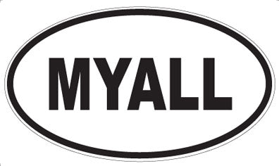 MYALL - Oval Sticker