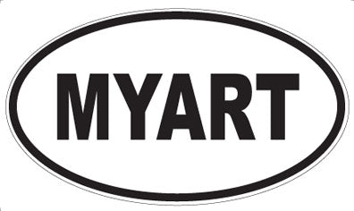 MYART - Oval Sticker