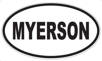 MYERSON - Oval Sticker