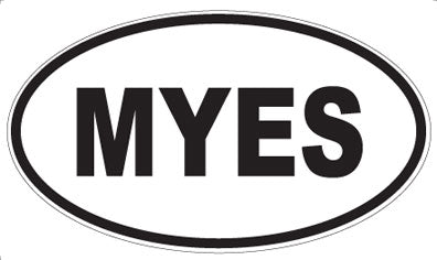 MYES - Oval Sticker