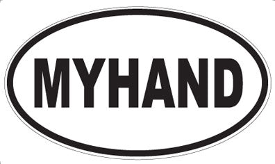 MYHAND - Oval Sticker