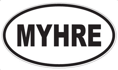 MYHRE - Oval Sticker