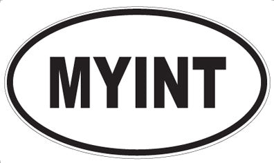MYINT - Oval Sticker