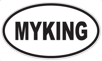 MYKING - Oval Sticker