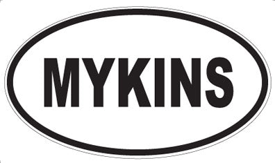 MYKINS - Oval Sticker