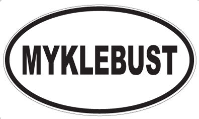 MYKLEBUST - Oval Sticker