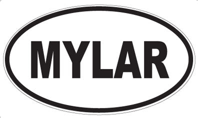 MYLAR - Oval Sticker