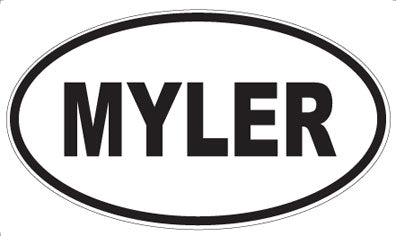 MYLER - Oval Sticker