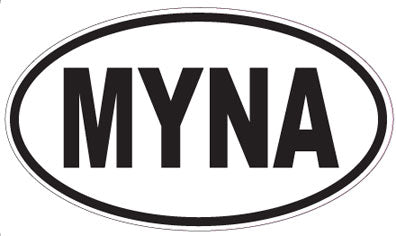 MYNA - Oval Sticker