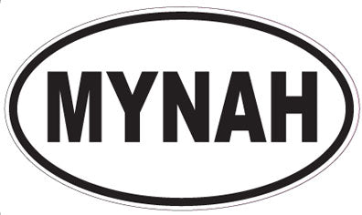 MYNAH - Oval Sticker