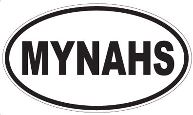 MYNAHS - Oval Sticker