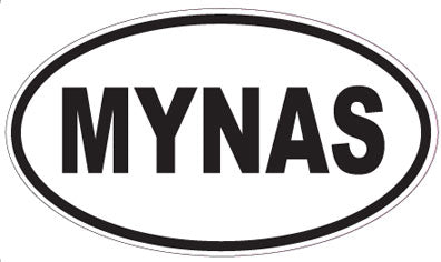 MYNAS - Oval Sticker