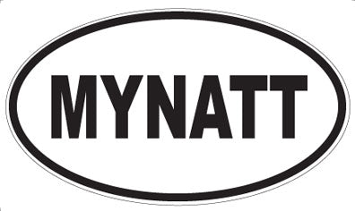 MYNATT - Oval Sticker