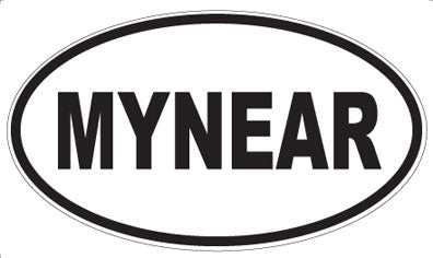 MYNEAR - Oval Sticker