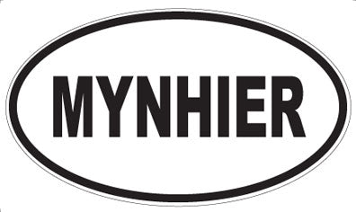 MYNHIER - Oval Sticker