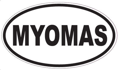 MYOMAS - Oval Sticker