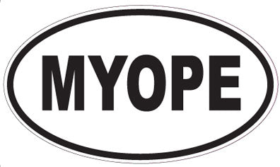 MYOPE - Oval Magnet