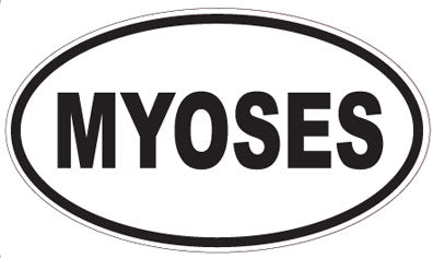 MYOSES - Oval Sticker