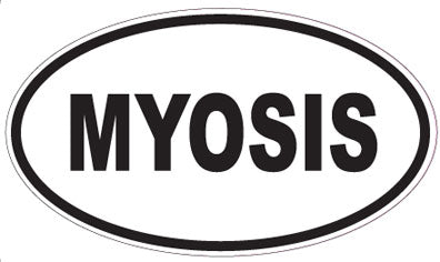 MYOSIS - Oval Sticker