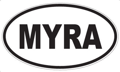 MYRA - Oval Sticker