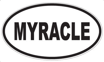 MYRACLE - Oval Sticker