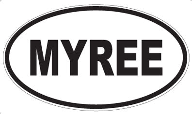 MYREE - Oval Sticker